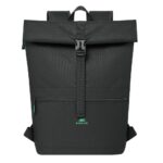 RivaCase 5567 Gremio Eco Rolltop 15L backpack 15,6" Black - Image 2