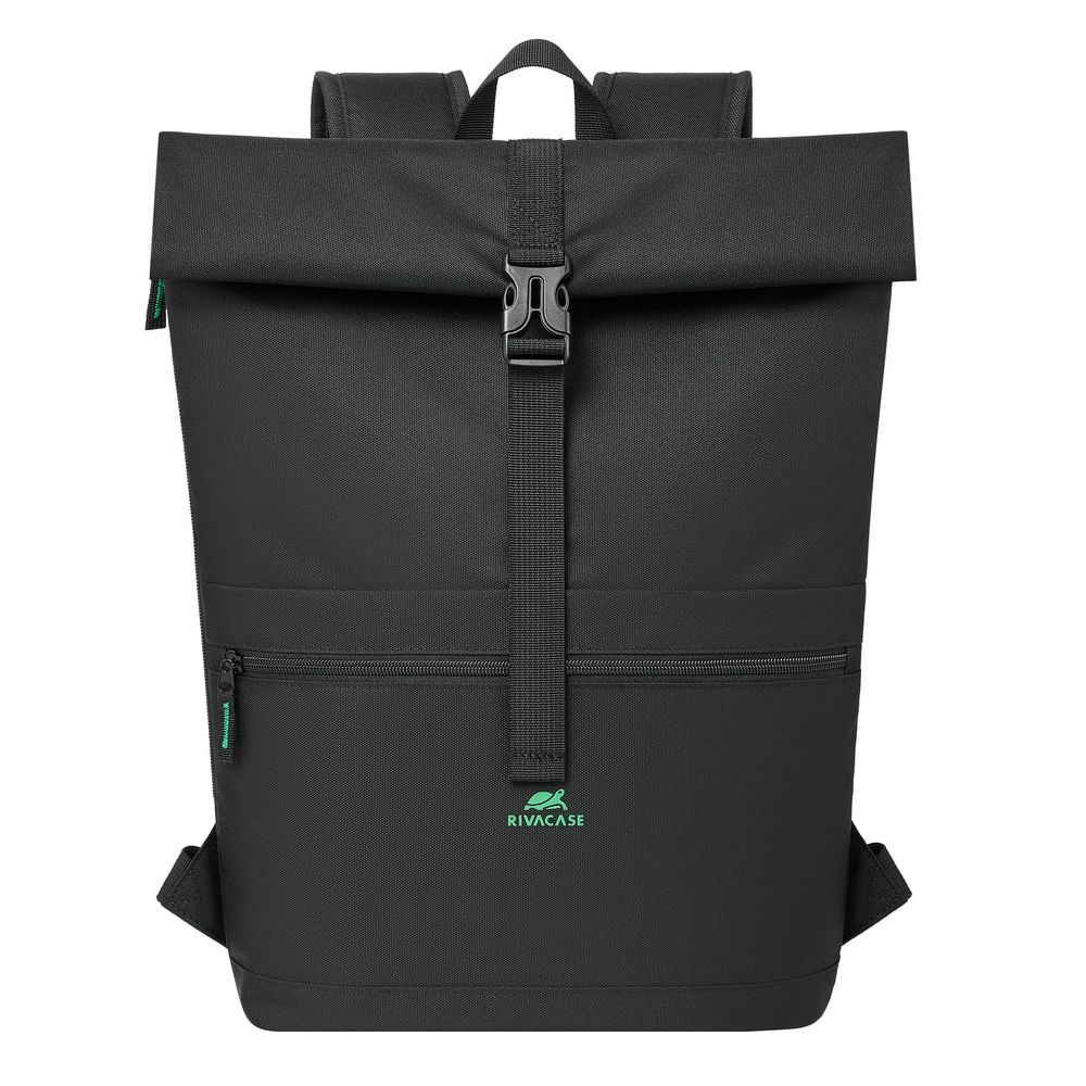 RivaCase 5567 Gremio Eco Rolltop 15L backpack 15,6" Black - Image 2