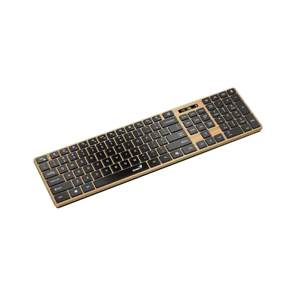 Genius SlimStar 7250BT Copilot Wireless Bluetooth Business Keyboard Pine Wood HU - Image 2