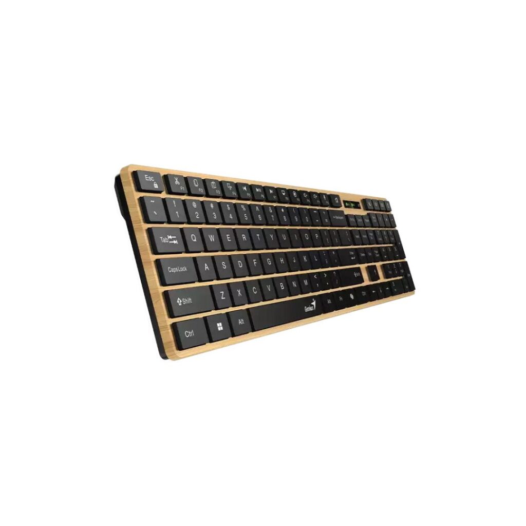 Genius SlimStar 7250BT Copilot Wireless Bluetooth Business Keyboard Pine Wood HU - Image 3