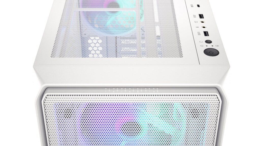 Endorfy Számítógépház - Arx 700 White ARGB (ATX /micro ATX/ITX, 1xUSB-C, 2xUSB3.0, 4x14cm LED ventilátor, ablak, fehér) - Image 9