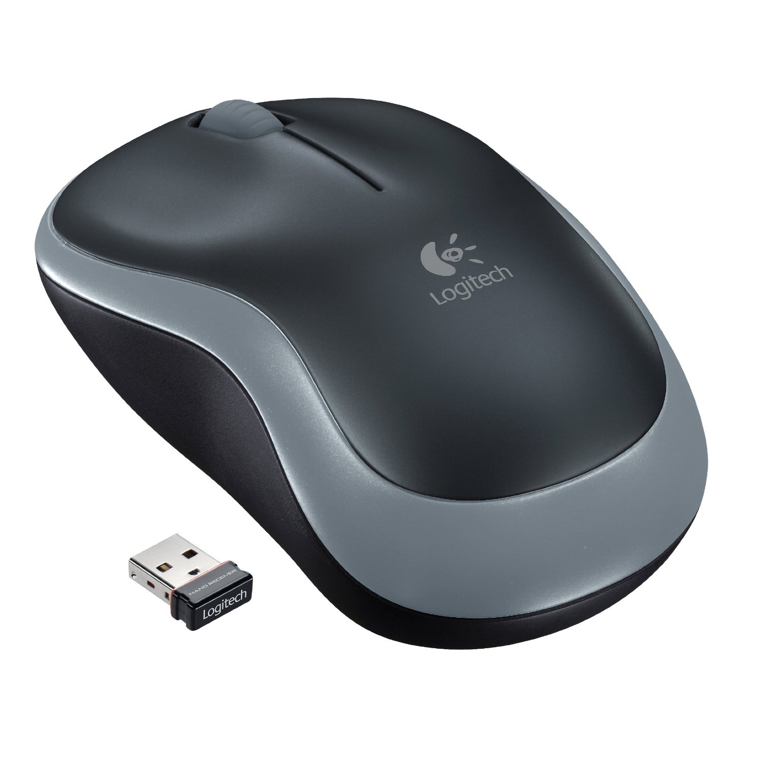 Logitech M185 Wireless Mouse Grey - Image 1