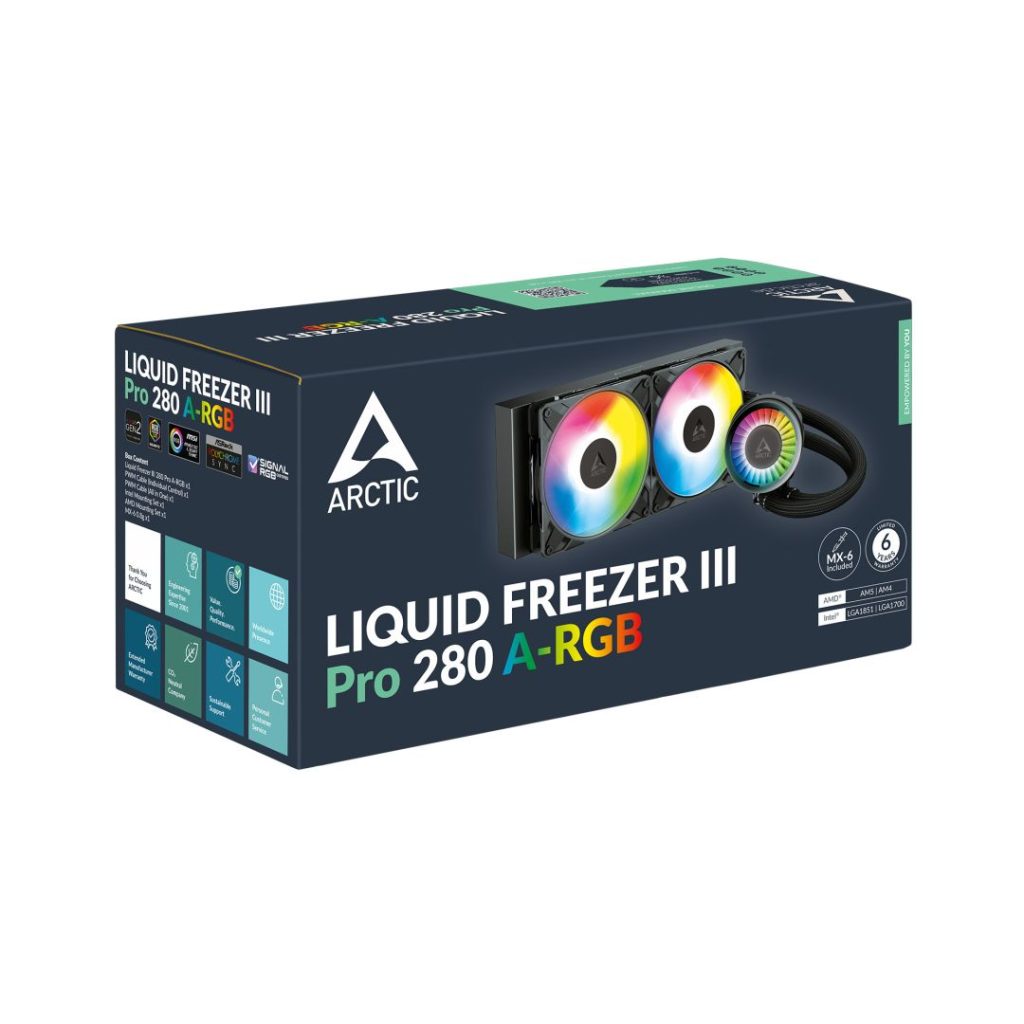 Arctic Liquid Freezer III Pro 280 A-RGB Black - Image 6