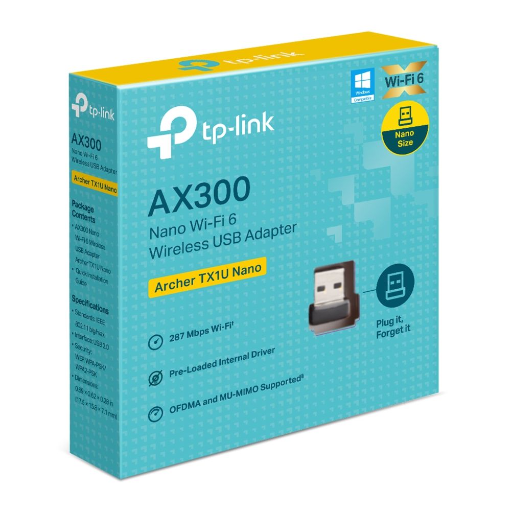 TP-Link Archer TX1U Nano AX300 Nano Wi-Fi 6 Wireless USB Adapter - Image 5