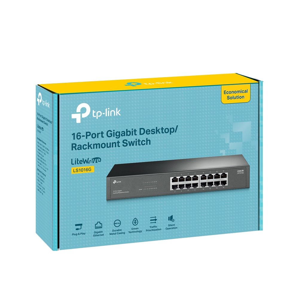 TP-Link LS1016G 16-Port Gigabit Desktop/Rackmount Switch - Image 10