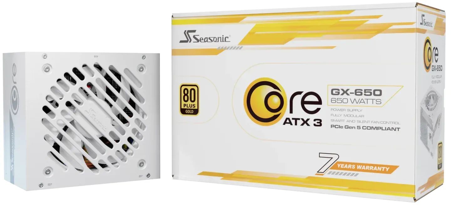 seasonic-650w-80-gold-core-gx-650-white_1.jpg Seasonic 650W 80+ Gold Core GX 650 White - Image 1
