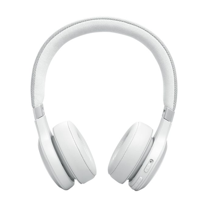 JBL Live 670NC Bluetooth Over-Ear Noise-Cancelling Headset White - Image 3
