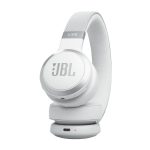 JBL Live 670NC Bluetooth Over-Ear Noise-Cancelling Headset White - Image 5