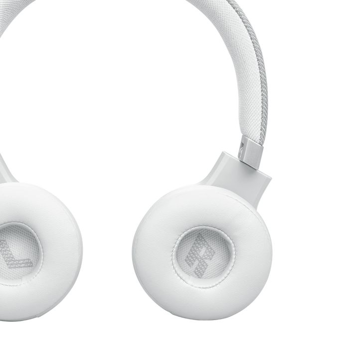 JBL Live 670NC Bluetooth Over-Ear Noise-Cancelling Headset White - Image 8
