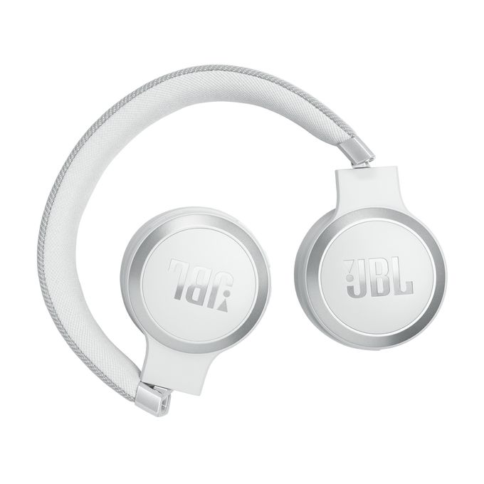 JBL Live 670NC Bluetooth Over-Ear Noise-Cancelling Headset White - Image 9