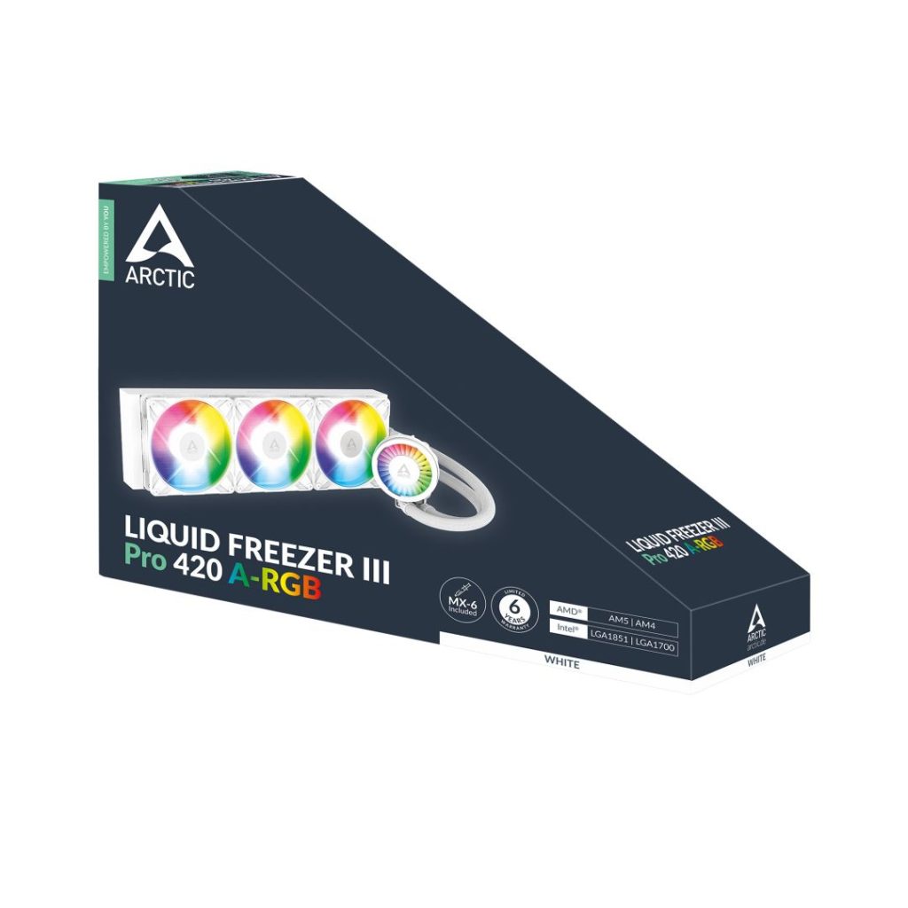 Arctic Liquid Freezer III Pro 420 A-RGB White - Image 6