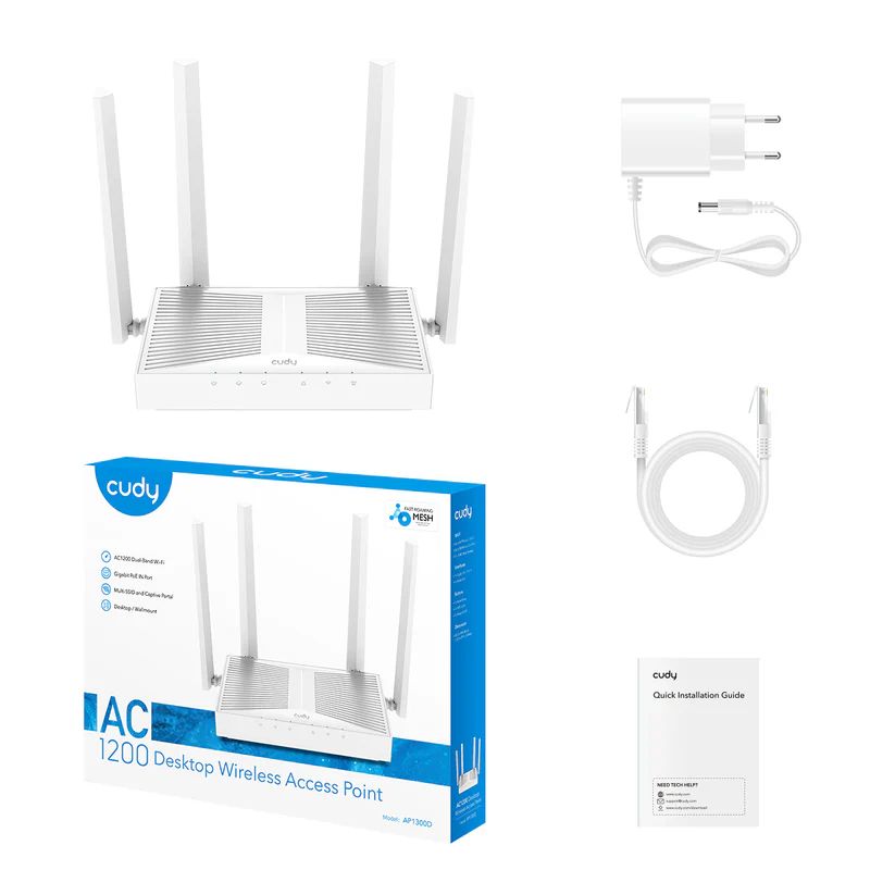 Cudy AP1300D AC1200 Desktop Wireless Access Point - Image 3