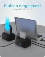 Raidsonic IB-1122-U3 DockingStation for 1x HDD/SSD with USB 3.2 Gen 1 Type-A interface - Image 7