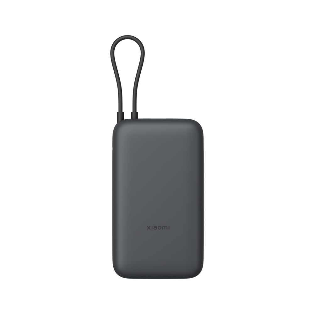 Xiaomi 20000mAh PowerBank (Integrated Cable) Dark Gray - Image 1