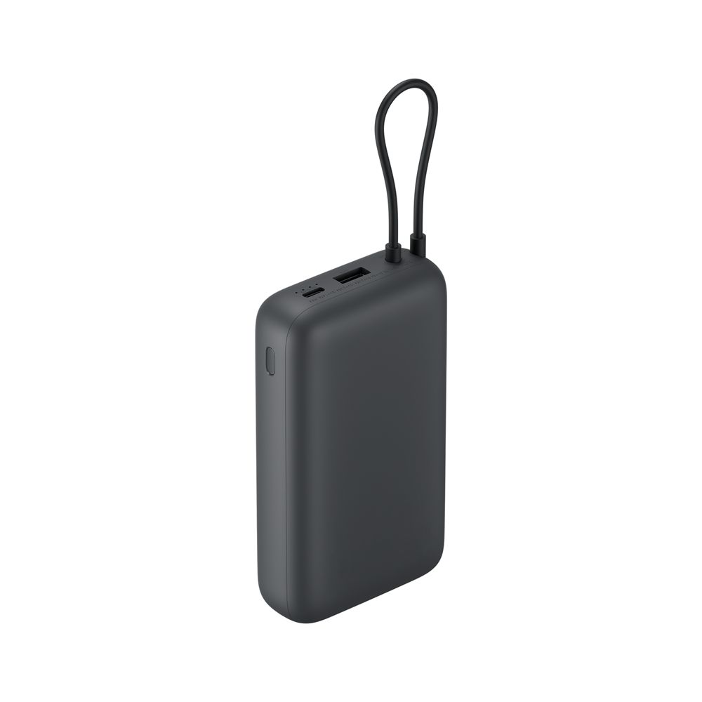 Xiaomi 20000mAh PowerBank (Integrated Cable) Dark Gray - Image 2