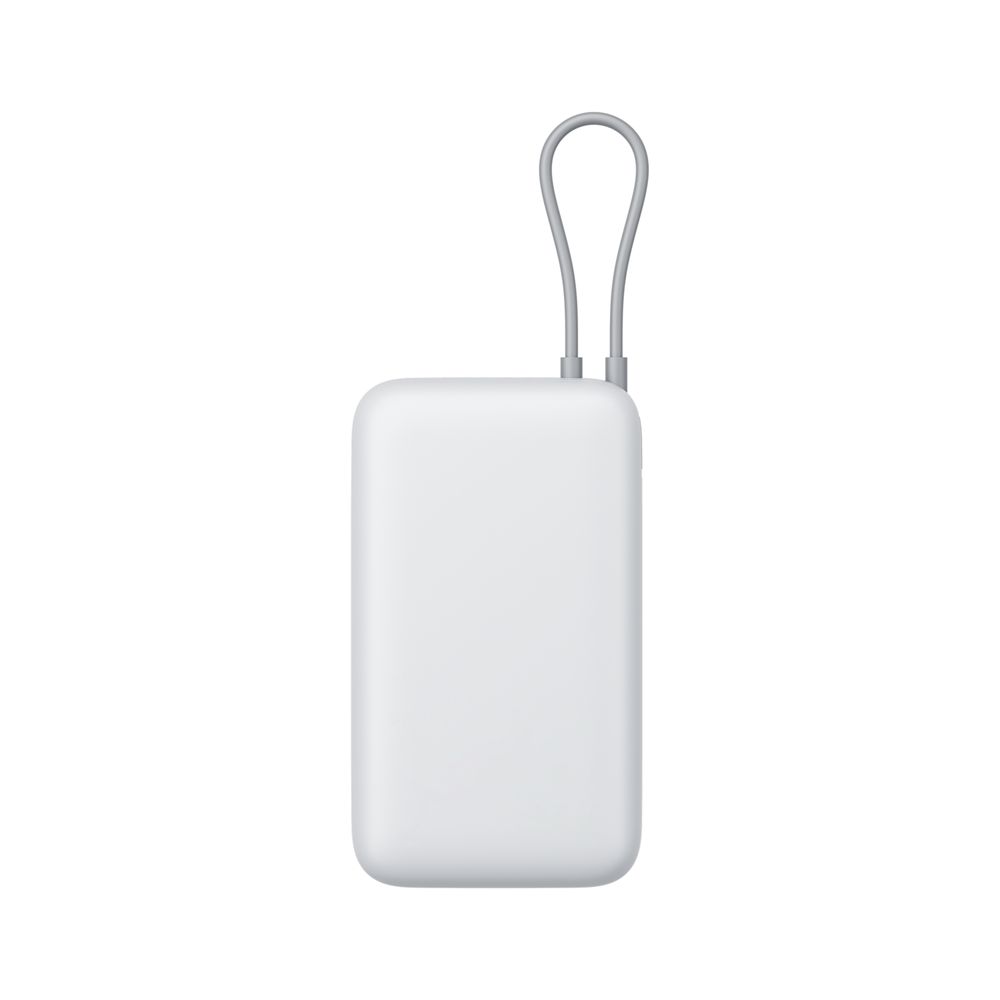 Xiaomi 20000mAh PowerBank (Integrated Cable) Light Gray - Image 3