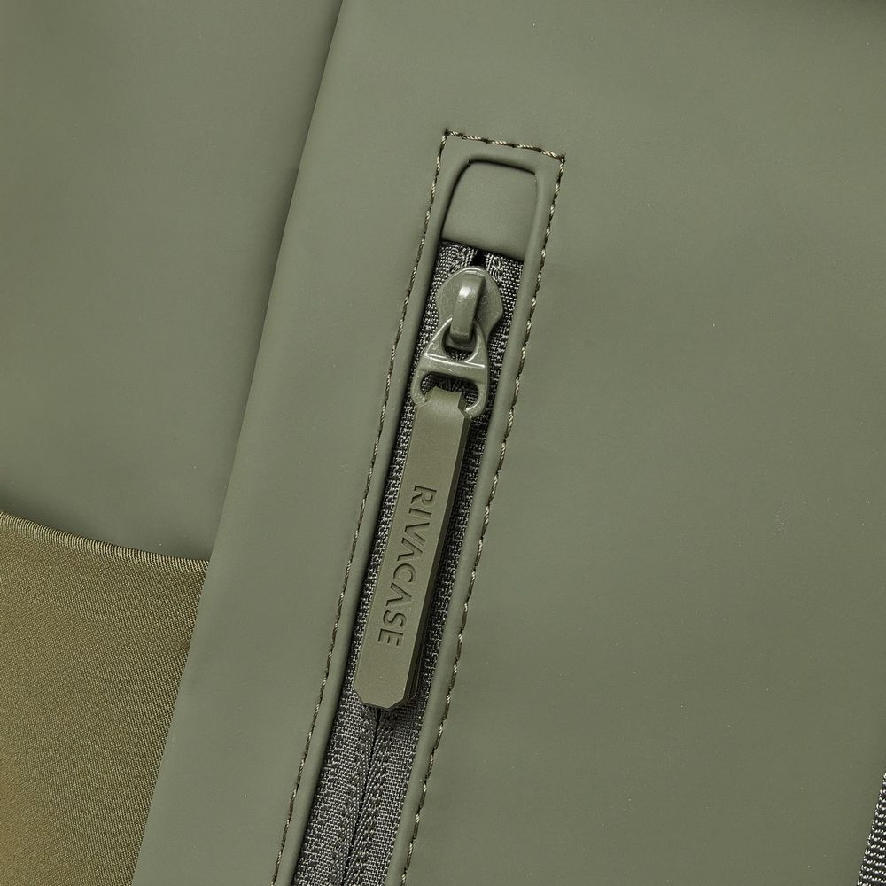 RivaCase 7826 ECO 17L Roll top backpack 14" Olive Green - Image 17