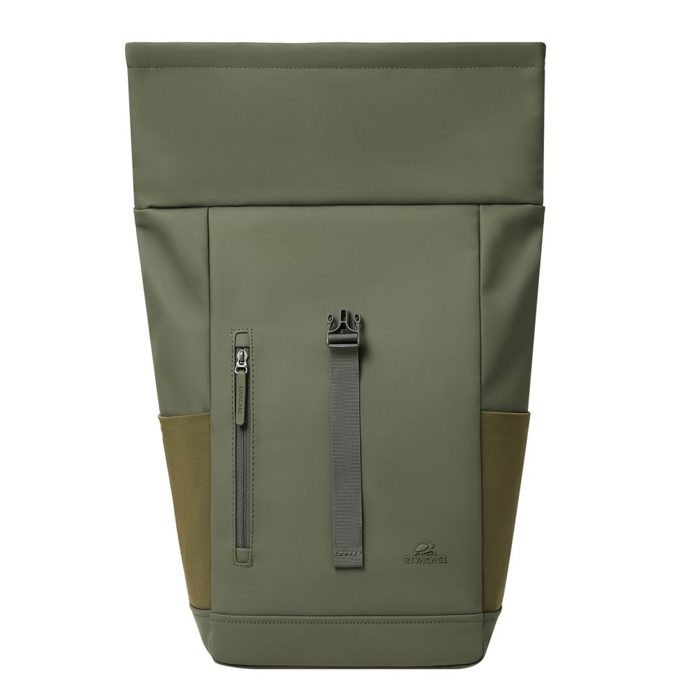 RivaCase 7826 ECO 17L Roll top backpack 14" Olive Green - Image 4