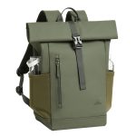 RivaCase 7826 ECO 17L Roll top backpack 14" Olive Green - Image 9