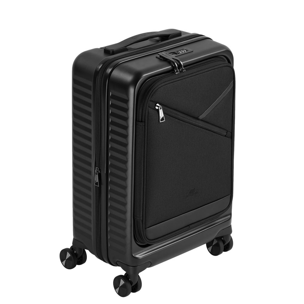 RivaCase 8180 ECO Hardshell expansion hand cabin luggage 20" Black - Image 2