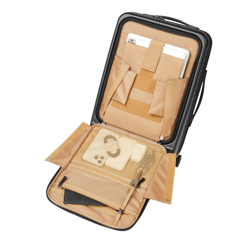 RivaCase 8181 ECO Hardshell carry-on hand cabin luggage 20" Black - Image 19