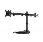 Gembird Dual monitor desk stand 13”-32” Black - Image 2