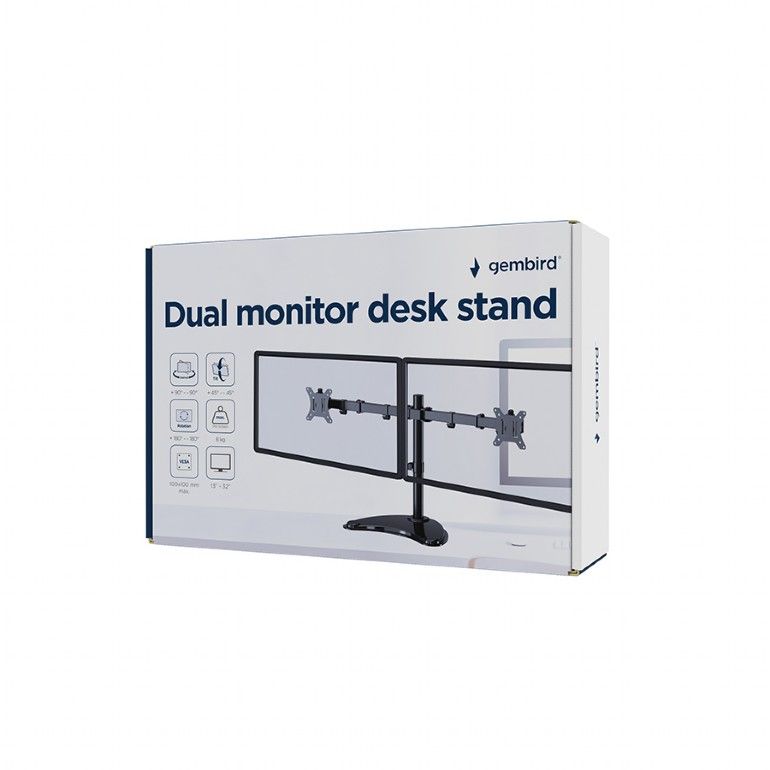 gembird-dual-monitor-desk-stand-13-32-black_5.jpg Gembird Dual monitor desk stand 13”-32” Black - Image 5