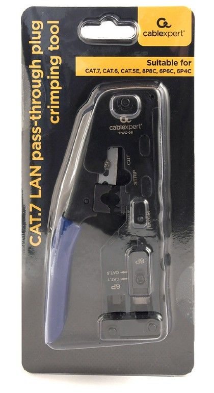 Gembird CAT.7 LAN pass-through plug crimping tool Blue - Image 5