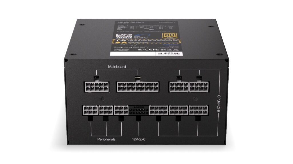 Endorfy Tápegység - Supremo FM6 Gold 750 W (80+ Gold, ATX 3.1, 12cm, fekete) - Image 10