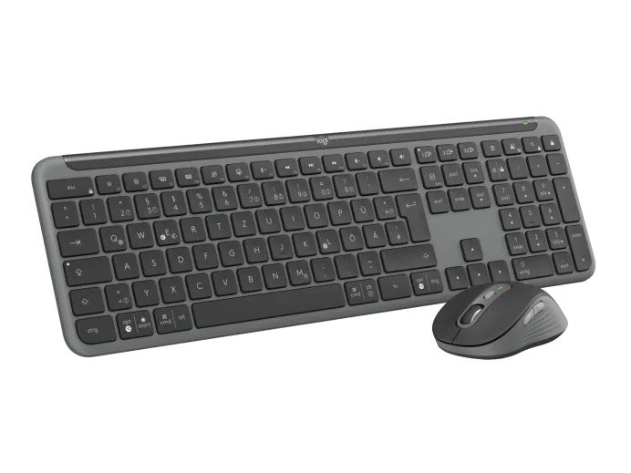 Logitech MK950 Signature Slim Wireless Bluetooth Keyboard Combo for Business Graphite DE - Image 3