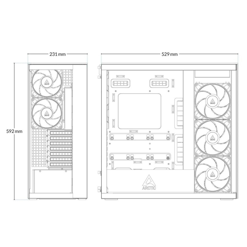 Arctic Xtender Tempered Glass Mirror Black - Image 8