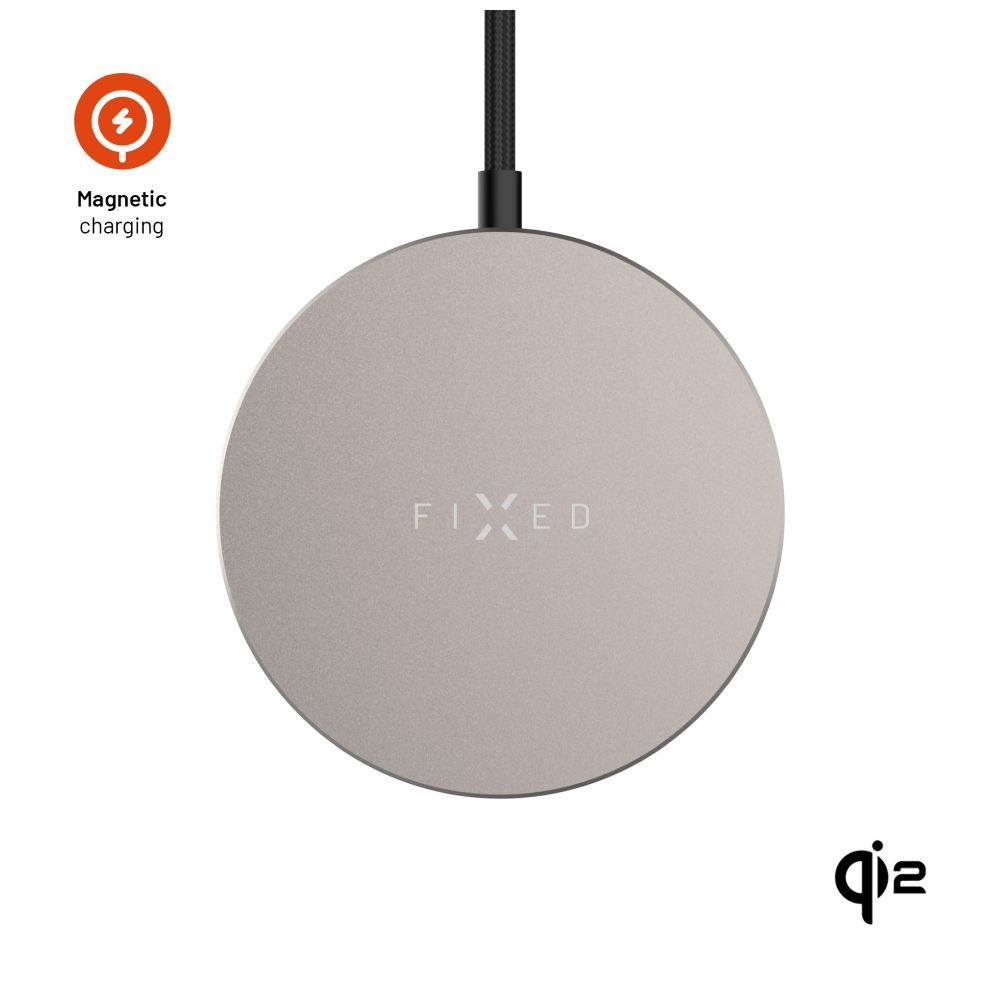 FIXED MagPad Slim Qi2 MagSafe Wireless töltő Titan - Image 1