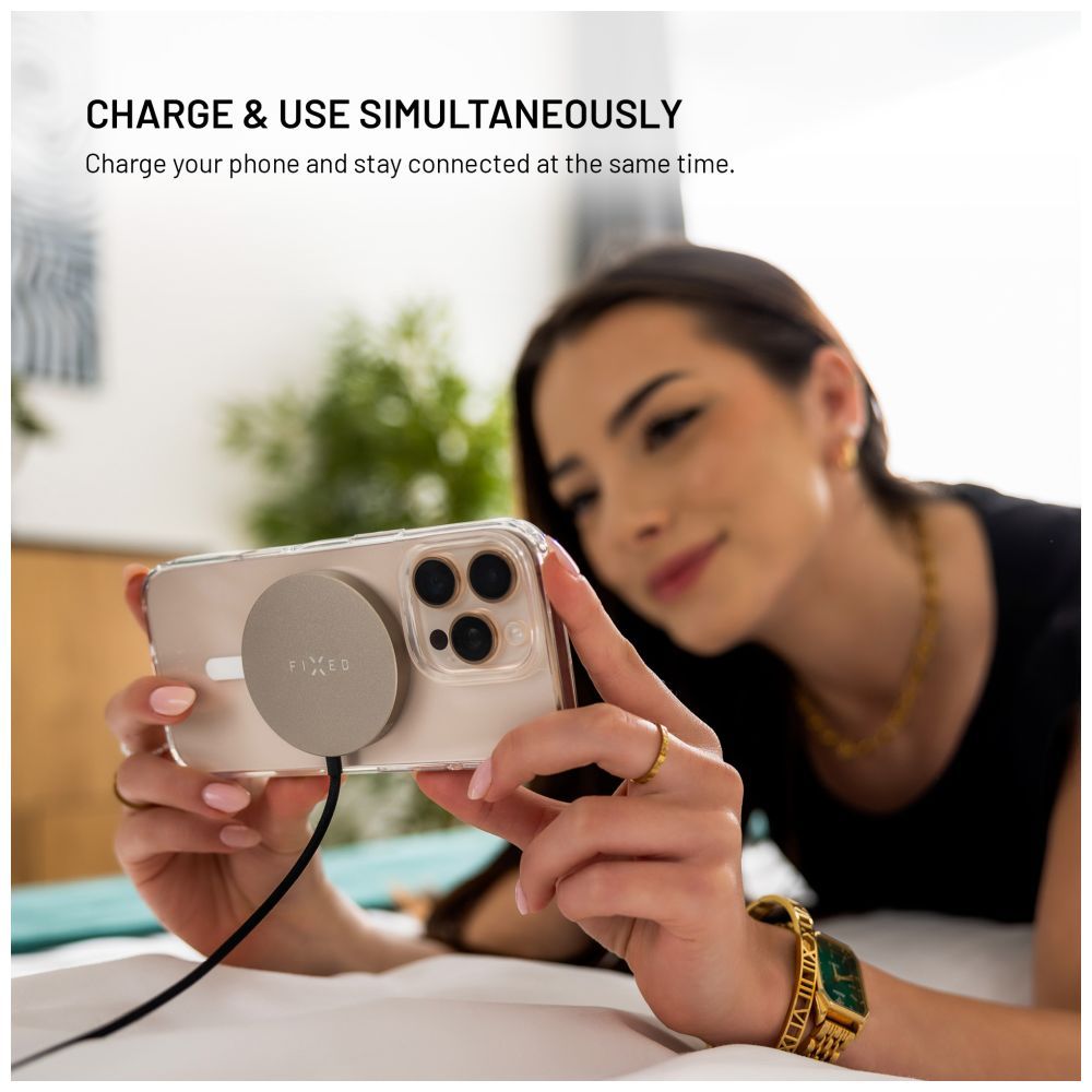 FIXED MagPad Slim Qi2 MagSafe Wireless töltő Titan - Image 8