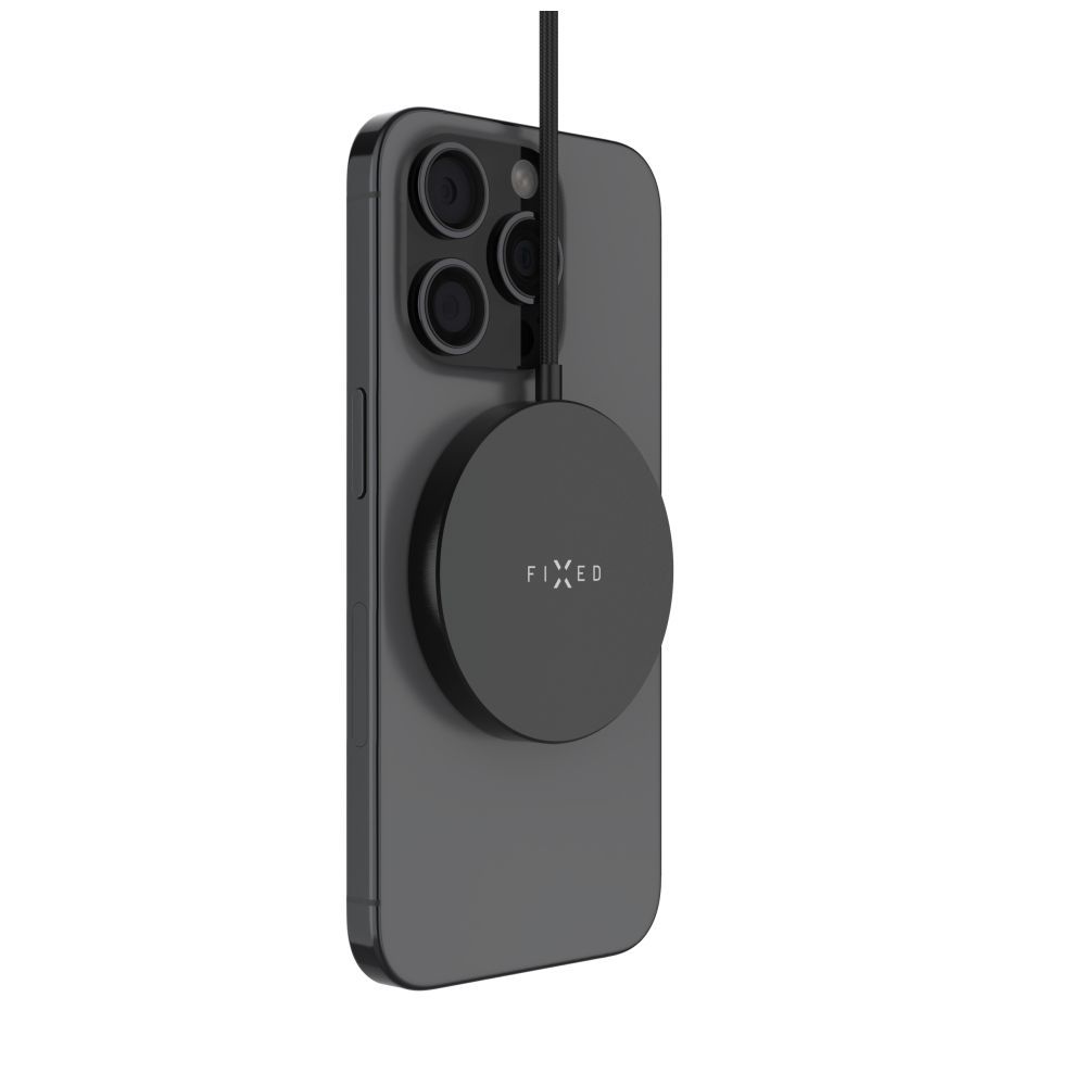 FIXED MagPad Slim Qi2 MagSafe-Unterstützung Wireless töltő, fekete - Image 2