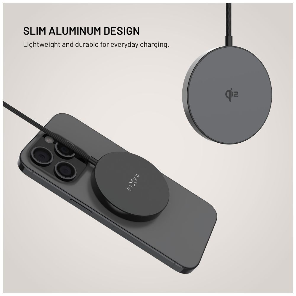FIXED MagPad Slim Qi2 MagSafe-Unterstützung Wireless töltő, fekete - Image 6