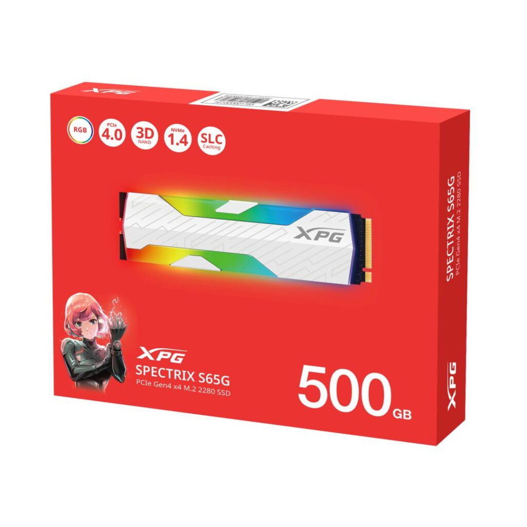 A-Data 500GB M.2 2280 NVMe Spectrix S65G - Image 6