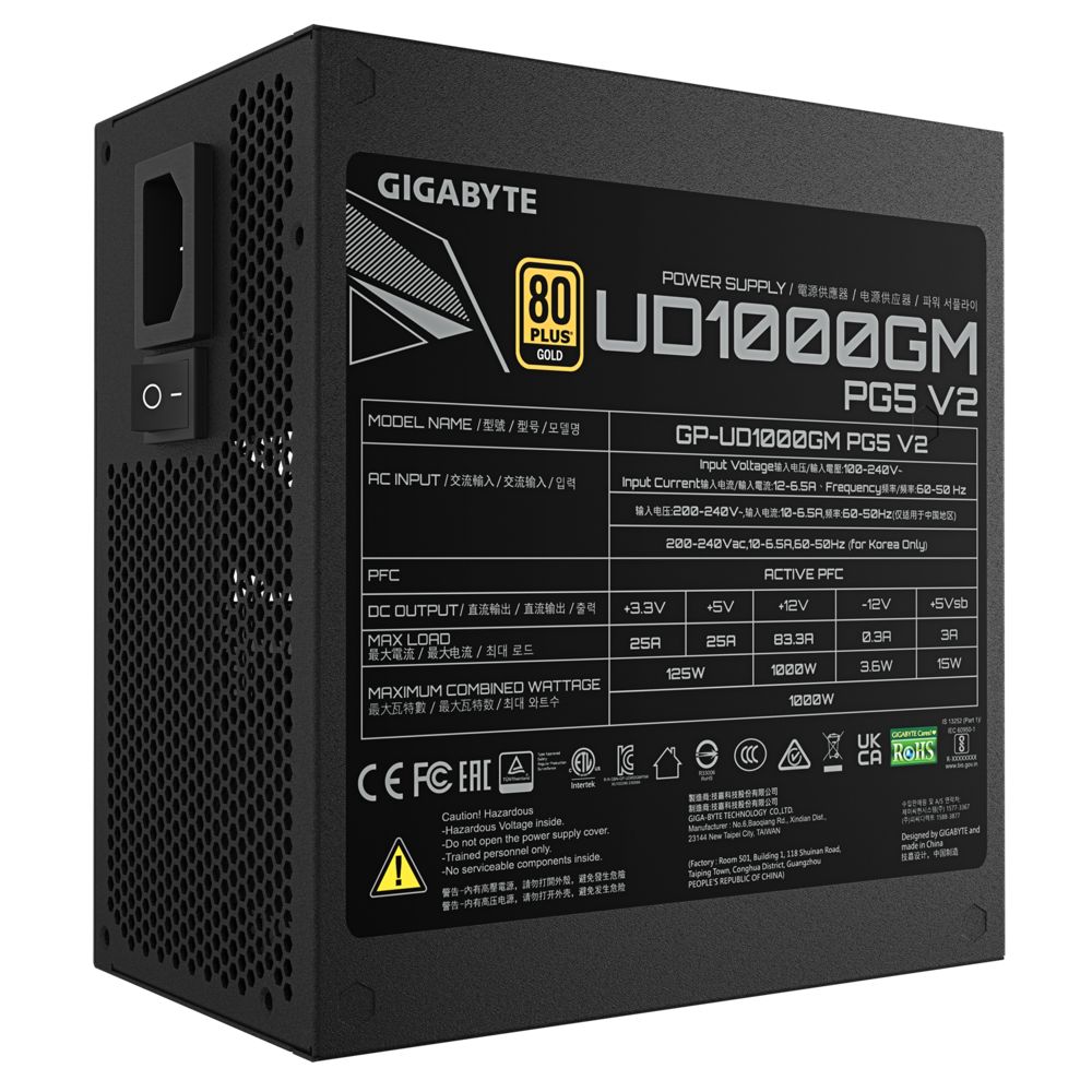 Gigabyte 1000W 80+ Gold UD1000GM PG5 V2 - Image 6