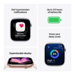 Apple Watch S11 GPS 42mm Rose Gold Aluminium Case with Light Blush Sport Band S/M - Image 4