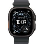 Apple Watch Ultra 3 Cellular 49mm Black Titanium Case with Black Ocean Band - Image 2