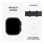 Apple Watch Ultra 3 Cellular 49mm Black Titanium Case with Black Ocean Band - Image 3