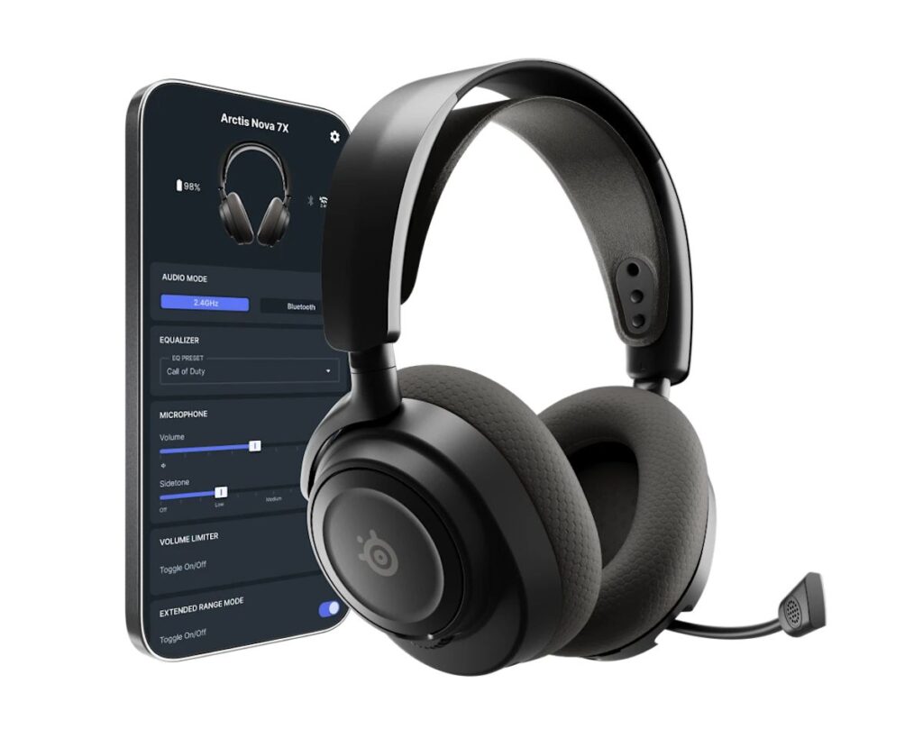 Steelseries Arctis Nova 7X Gen 2 Wireless Bluetooth Gaming Headset Black - Image 2