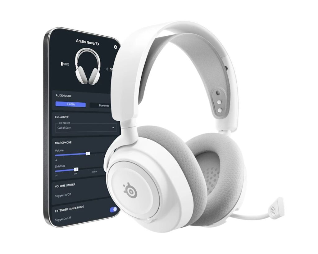 Steelseries Arctis Nova 7X Gen 2 Wireless Bluetooth Gaming Headset White - Image 2