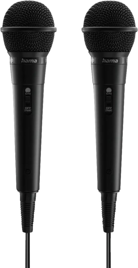 Hama Karaoke Microphone Set Black