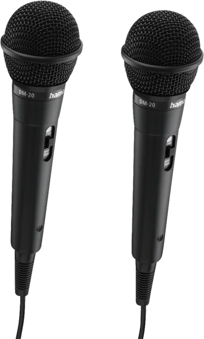 Hama Karaoke Microphone Set Black - Image 2