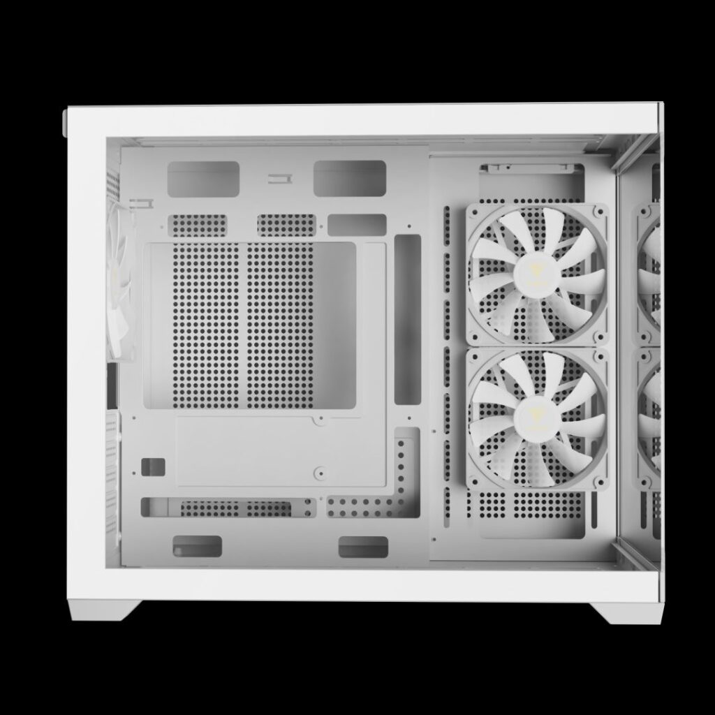 Gamdias Aura GC10M V2 WH ARGB Tempered Glass White - Image 7