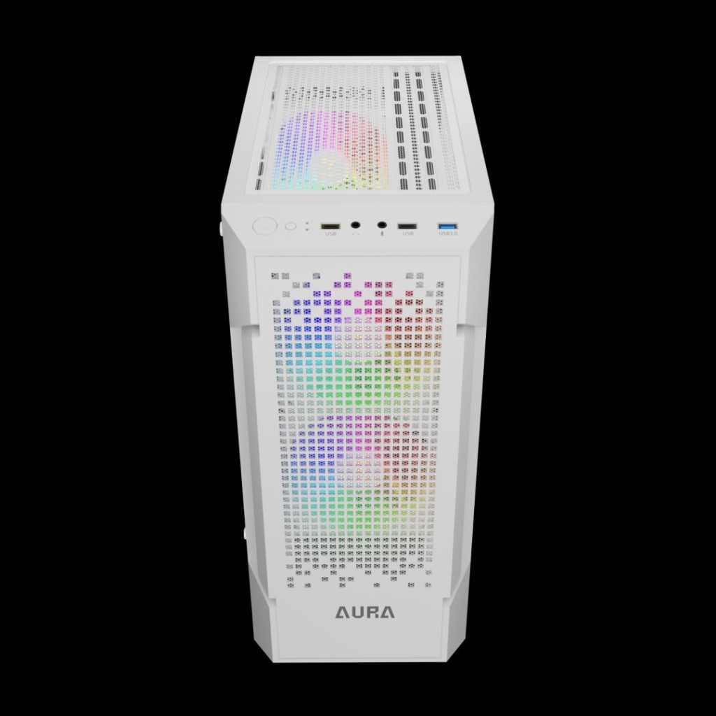 Gamdias Aura GC7 ARGB Tempered Glass White - Image 3