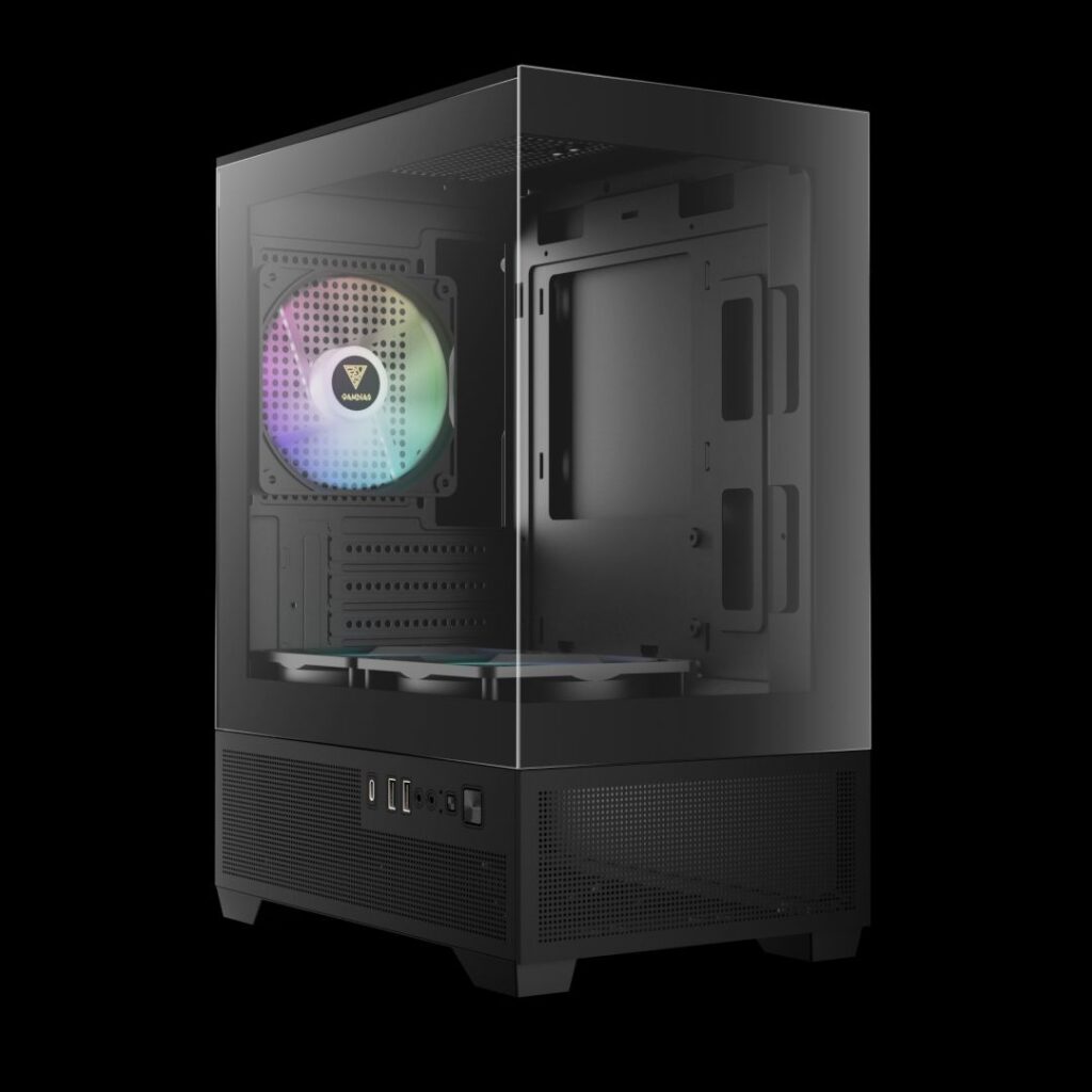 Gamdias Aura GC9M ELITE ARGB Tempered Glass Black - Image 2