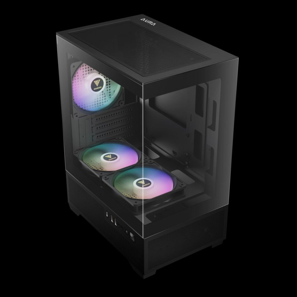 Gamdias Aura GC9M ELITE ARGB Tempered Glass Black - Image 3