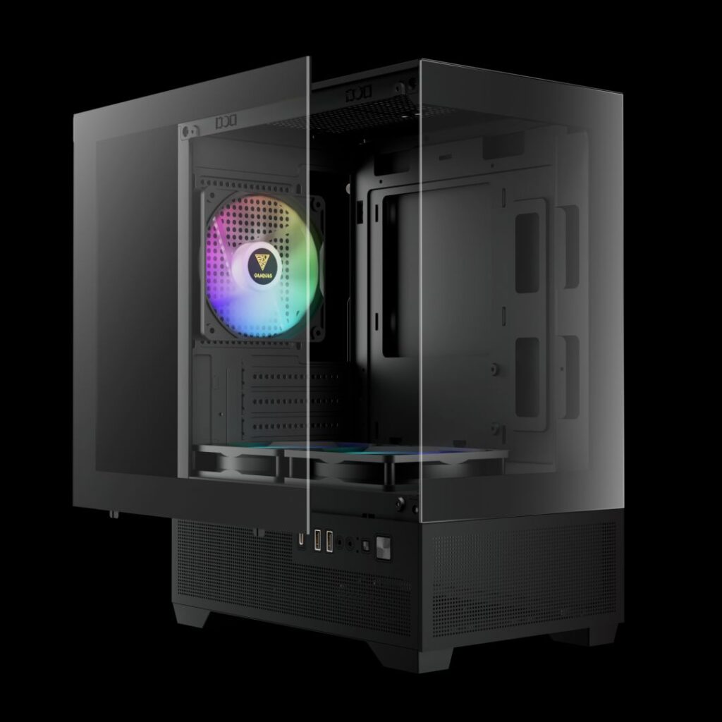 Gamdias Aura GC9M ELITE ARGB Tempered Glass Black - Image 4