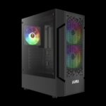 Gamdias Aura GC7 ARGB Tempered Glass Black - Image 2